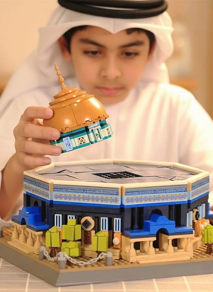wange 5243 Dome of The Rock Building Blocks Set- 983 Pcs Masjid Al Aqsa Construction Toys-Best Islamic Learning And Education Gift For Kids - Image 4