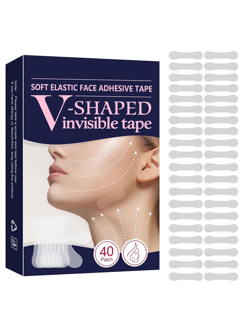 DubaiGallery Face Lift Sticker Face Lift Tape V-shaped Invisible Face Sticker Tape Skin Tightening Sticker - Image 1