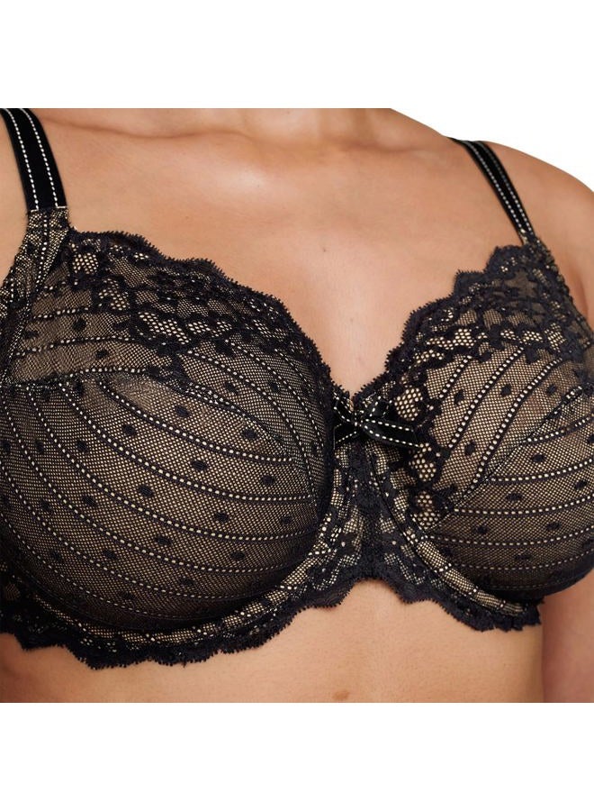 Chantelle Women's Rive Gauche Full Coverage Unlined Bra, Black, 36G (36DDDD) - Image 4