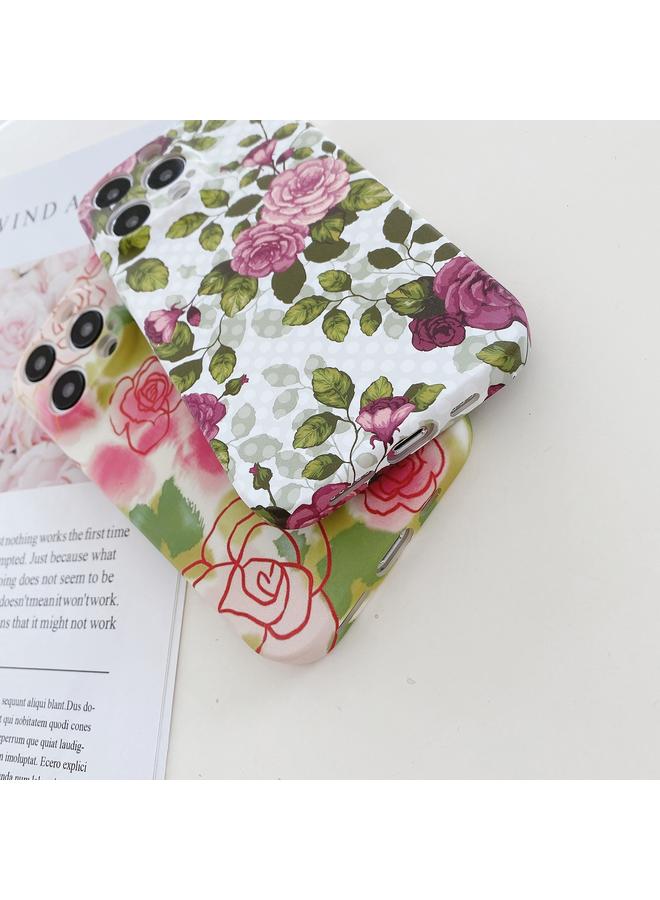 Zaboon Case For iPhone 11 Pro Max Water Sticker Flower Pattern PC Phone Case - Image 5