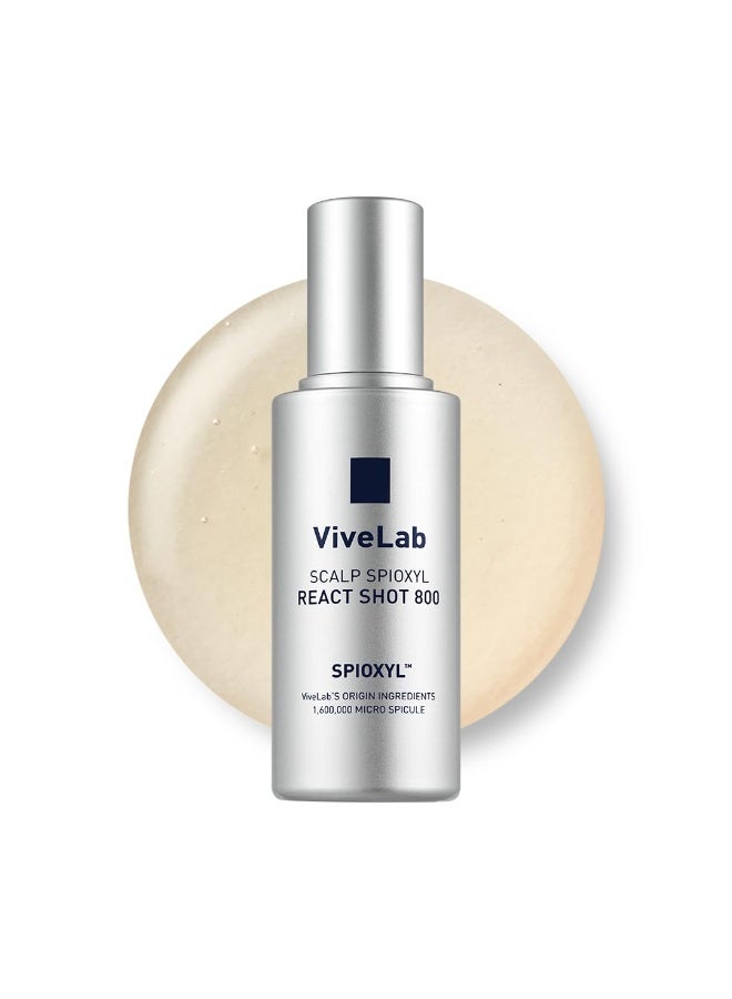 فايف لاب React Shot 800 – سيروم فروة الرأس الكوري مع 1.6 مليون إبرة دقيقة من Spioxyl™ لشعر أكثر كثافة وقوة – محلول لتقوية الجذور وتخفيف الشعر (50 مل / 1.69 أونصة سائلة) - Image 1
