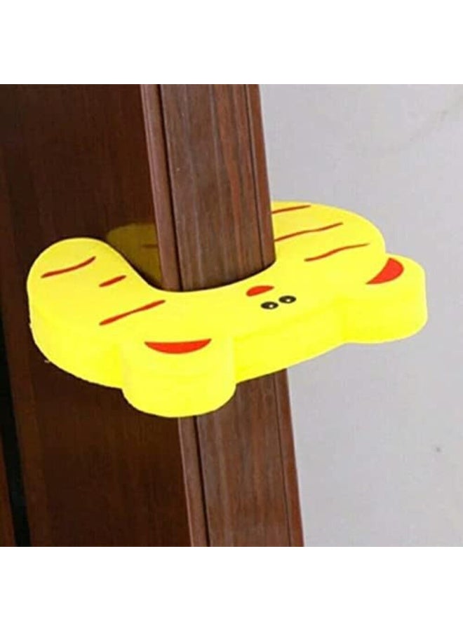 MiniMe Cute Animal Door Stopper | 1-8 Years | Yellwo | EVA Foam | Soft & Durable Material | Adorable Cartoon Animal Designs | Prevents Doors from Slamming | Safe for Children & Pets | Lightweight. - Image 1