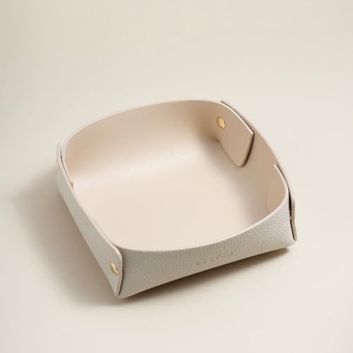 OLETHA Napkin Holder for Luncheon Napkins - Aesthetic Desk Decor for Kitchen & Dining Table - Light Taupe - Image 5