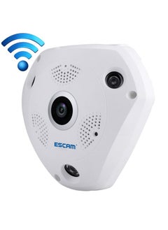 ESCAM Shark QP180 960P 360 Degrees Fisheye Lens 1.3MP WiFi IP Camera, Support Motion Detection / Night Vision, IR Distance: 10m