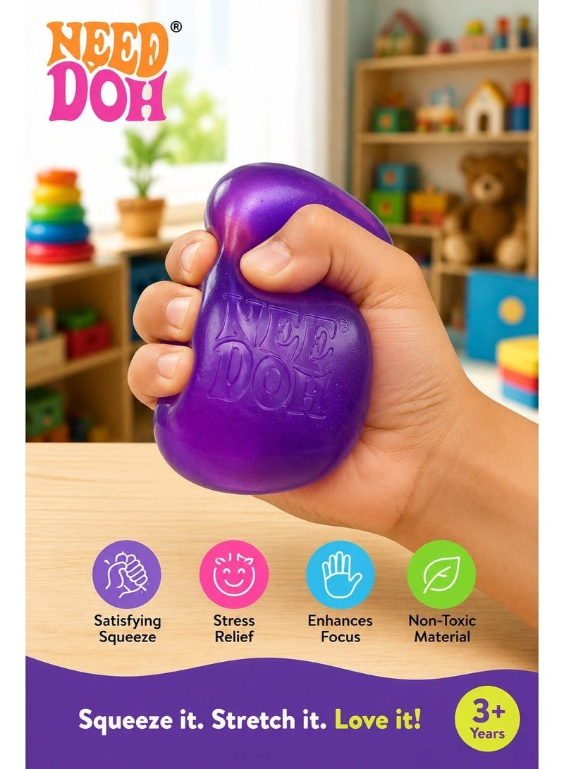 Schylling NeeDoh Sensory Stress Relief Squishy Toy – Super Soft Stretchy Fidget Gel Cube for Kids & Adults - Image 3