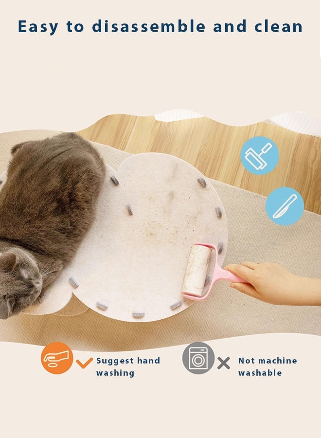 Cat House，S-shaped tunnel cat nest,Cat Resting Bed with Removable Mat ,pet house,Pet Bed Indoor Pet Bed Cat Bed Semi Enclosed Cat Hole Bed Cat Supplies ， Equipped with Washable and Removable Mat Cat tent Animal bed(Green) - Image 5