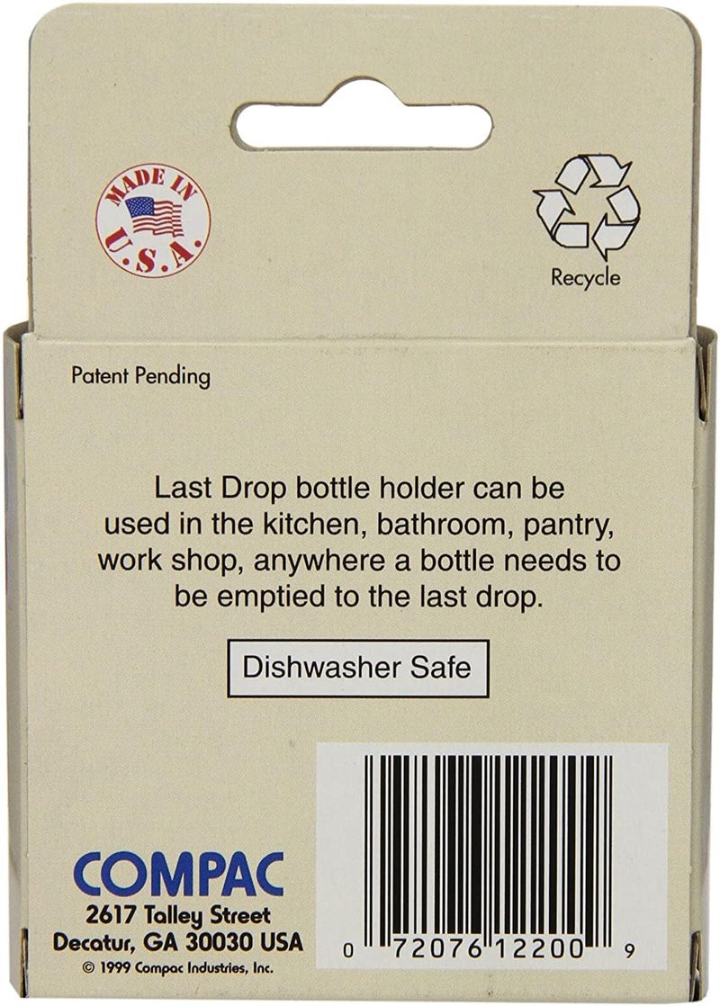 COMPAC HOME Last Drop Bottle Stabilizer, Access Every Last Drop of Ketchup, BBQ Sauce, Mustard, for The Kitchen, Retrieve The Last Amounts of Lotion, Shampoo for The Bathroom, Home Essentials, White - Image 2