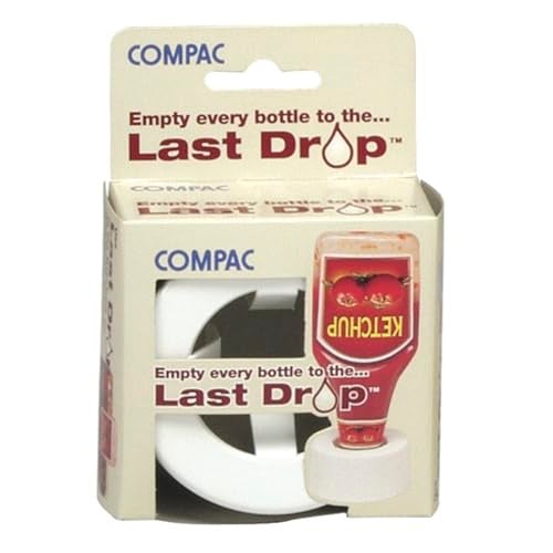 COMPAC HOME Last Drop Bottle Stabilizer, Access Every Last Drop of Ketchup, BBQ Sauce, Mustard, for The Kitchen, Retrieve The Last Amounts of Lotion, Shampoo for The Bathroom, Home Essentials, White - Image 1