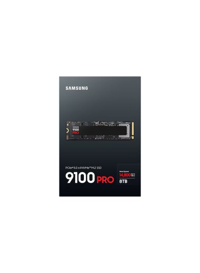سامسونج 9100 برو 8 تيرابايت PCIe 5.0 NVMe SSD – سرعات جيل 5 القصوى تصل إلى 14,800 ميجابايت/ثانية، 2.6 مليون IOPS، 236 طبقة V-NAND، 8 جيجابايت ذاكرة DRAM – تخزين مثالي للألعاب والمبدعين | MZ-VAP8T0BW - Image 5