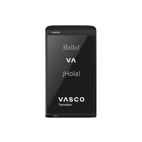 Vasco Electronics Vasco Translator Q1 | AI Voice Cloning Language Translator Device | 113 Languages | Free Lifetime Internet in Nearly 200 Countries | Phantom Black - Image 1