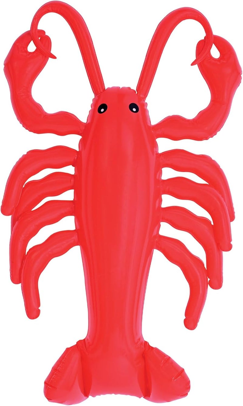 Beistle Inflatable Large Red Lobster Decoration for Crawfish Boils Mardi Gras Seafood Parties and Summer Events IndoorOutdoor Use 22 x 145 - Image 1