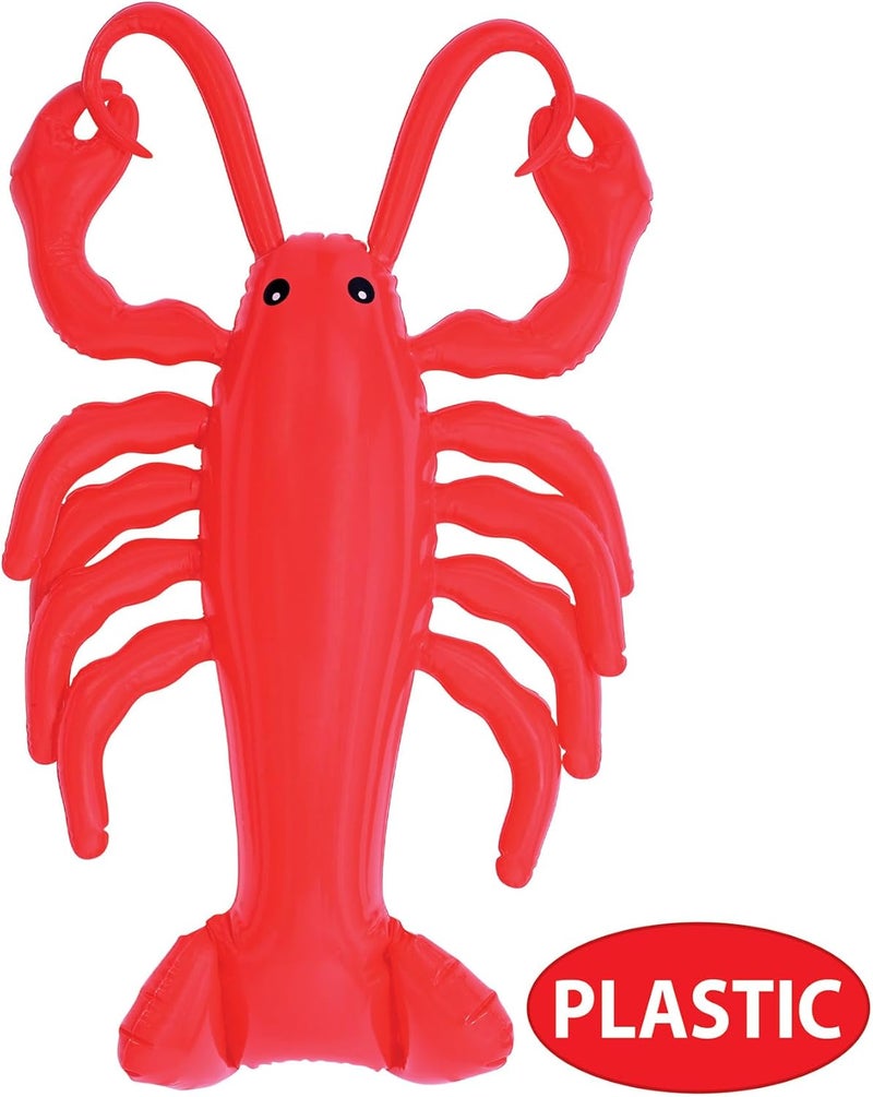 Beistle Inflatable Large Red Lobster Decoration for Crawfish Boils Mardi Gras Seafood Parties and Summer Events IndoorOutdoor Use 22 x 145 - Image 5