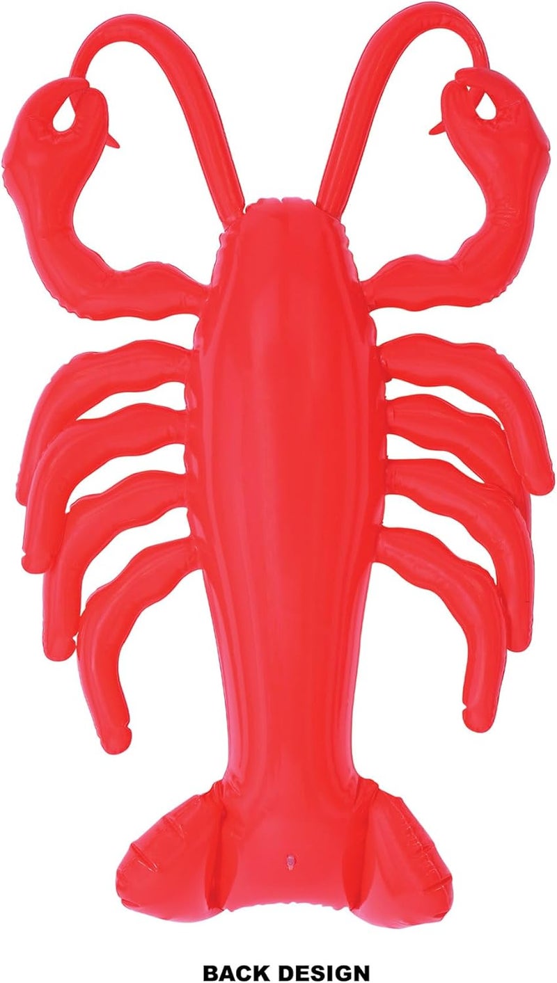 Beistle Inflatable Large Red Lobster Decoration for Crawfish Boils Mardi Gras Seafood Parties and Summer Events IndoorOutdoor Use 22 x 145 - Image 2