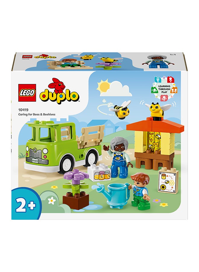 LEGO 10419 Duplo Town Caring For Bees & Beehives Preschool Kids’ Learning Toy, 2 Figures And A Drivable Truck, Build-And-Rebuild Set For Toddlers Aged 2 Years Old And Over (22 Pieces)  - Image 2
