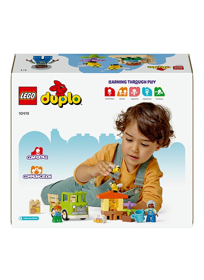LEGO 10419 Duplo Town Caring For Bees & Beehives Preschool Kids’ Learning Toy, 2 Figures And A Drivable Truck, Build-And-Rebuild Set For Toddlers Aged 2 Years Old And Over (22 Pieces)  - Image 3