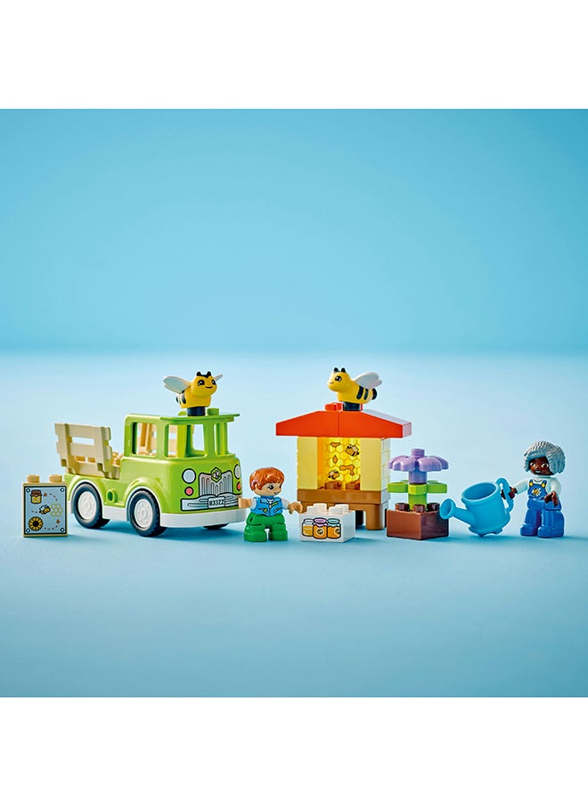 LEGO 10419 Duplo Town Caring For Bees & Beehives Preschool Kids’ Learning Toy, 2 Figures And A Drivable Truck, Build-And-Rebuild Set For Toddlers Aged 2 Years Old And Over (22 Pieces)  - Image 5