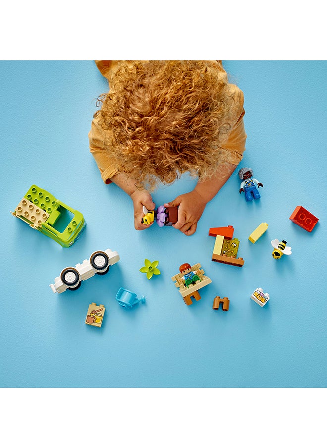 LEGO 10419 Duplo Town Caring For Bees & Beehives Preschool Kids’ Learning Toy, 2 Figures And A Drivable Truck, Build-And-Rebuild Set For Toddlers Aged 2 Years Old And Over (22 Pieces)  - Image 4