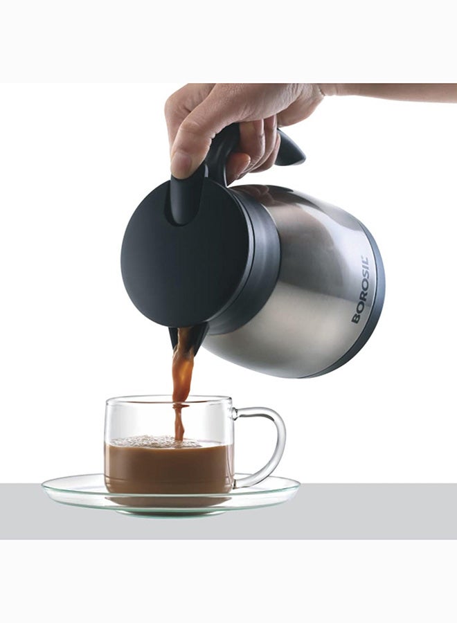 Borosil Vacuum Insulated Stainless Steel Teapot Flask Vacuum Insulated Coffee Pot - 750 ml - Image 4