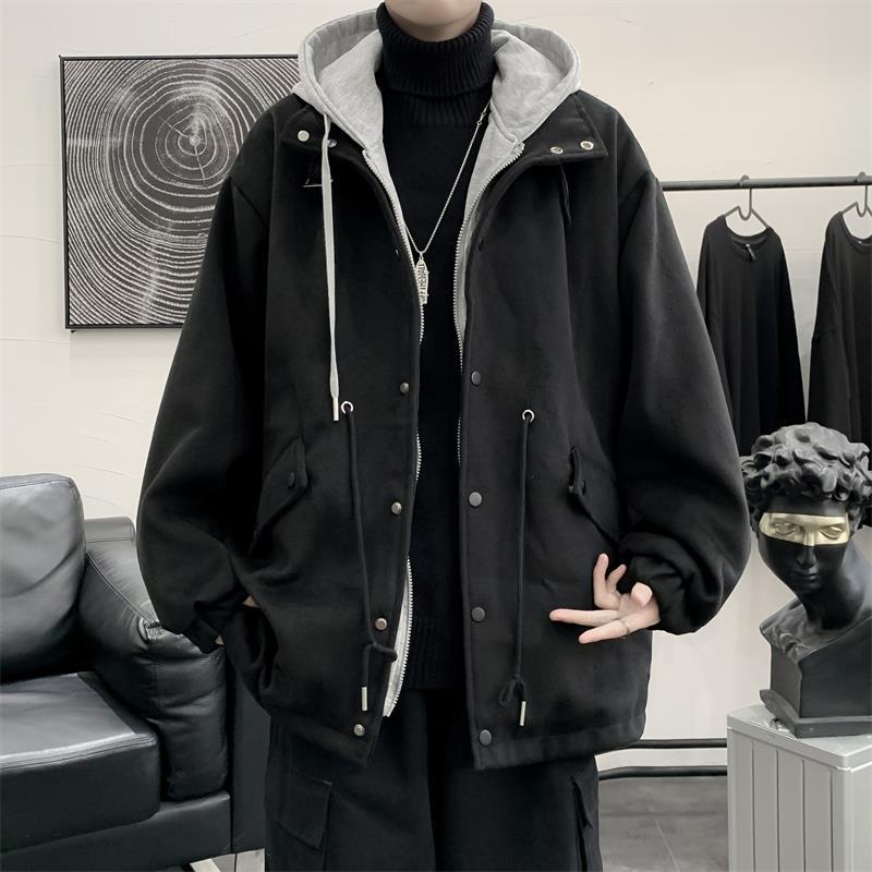 Japanese Two-Piece Jacket Casual Hoodie Black Hot Sale High Quality