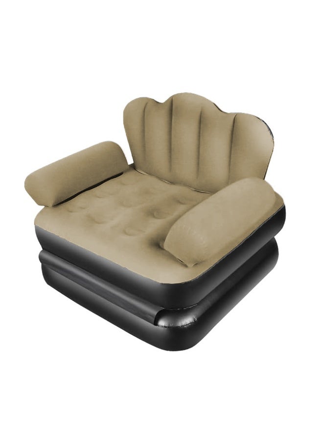 Inflatable Chair and Sofa - 2 in 1 - A comfortable and versatile recliner sofa for home, camping and guests with an anti-slip design. - Image 2
