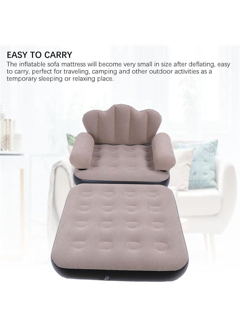 Inflatable Chair and Sofa - 2 in 1 - A comfortable and versatile recliner sofa for home, camping and guests with an anti-slip design. - Image 3