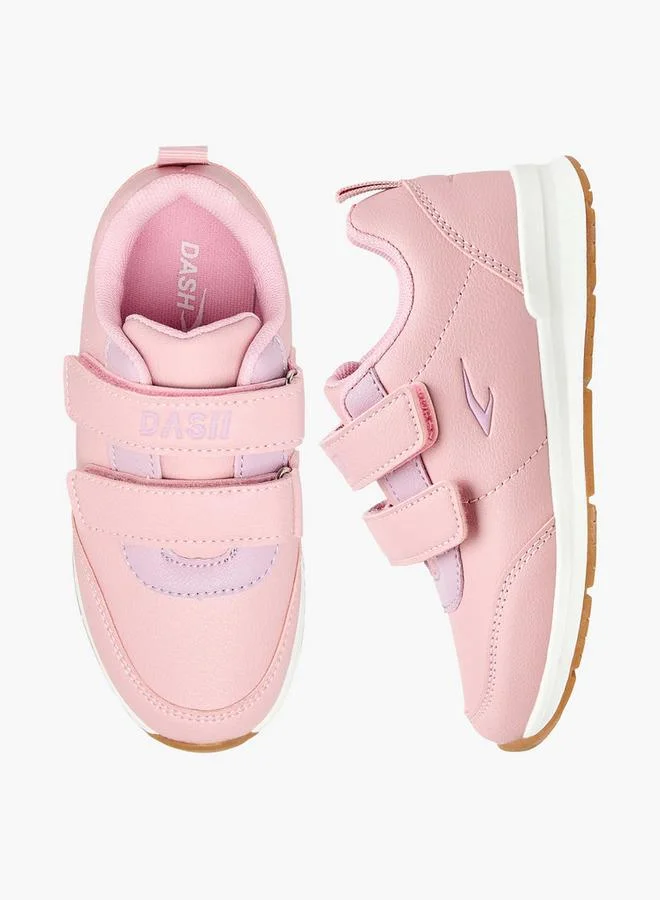 داش Girls Hook and Loop Ankle Sneakers