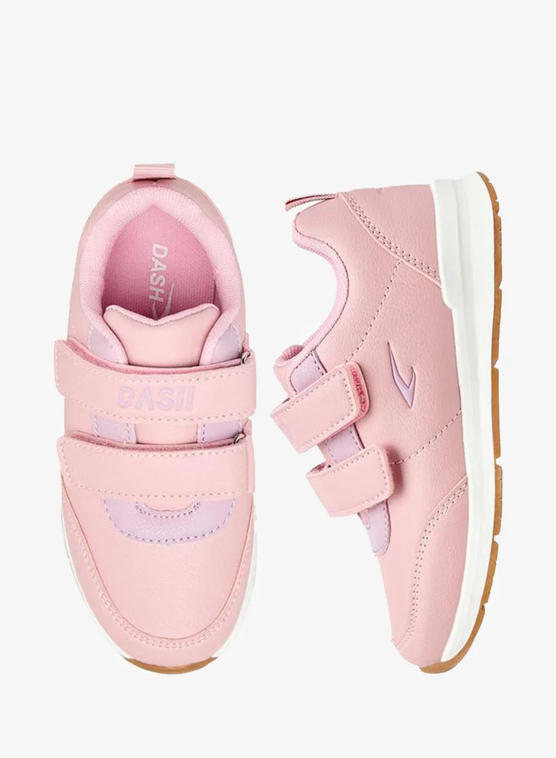 داش Girls Hook and Loop Ankle Sneakers