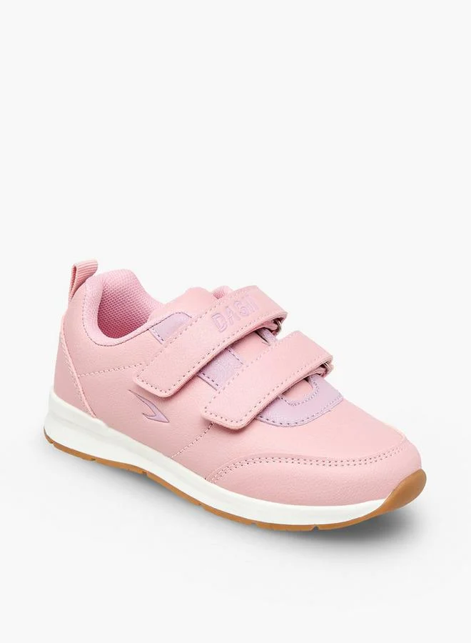Dash Girls Hook And Loop Ankle School Sneakers