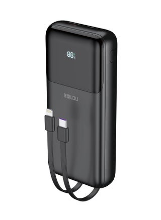 Cabled Power Bank 20000mAh Capacity, , 22.5W Total Output Power, PD, Fast Charging, Digital Display, 4 Output Ports, Built-in Type-C and Lightning Cables - pzsku/Z3477E51B981B91FBB2A4Z/45/_/1740389860/0d0c0a27-bd03-4ddc-8034-2d689e9df98a
