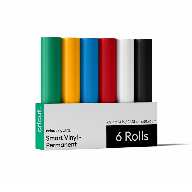 Cricut Smart Permanent Vinyl for Joy Xtra Machine Sampler Pack 95in x 24in 6 Sheets