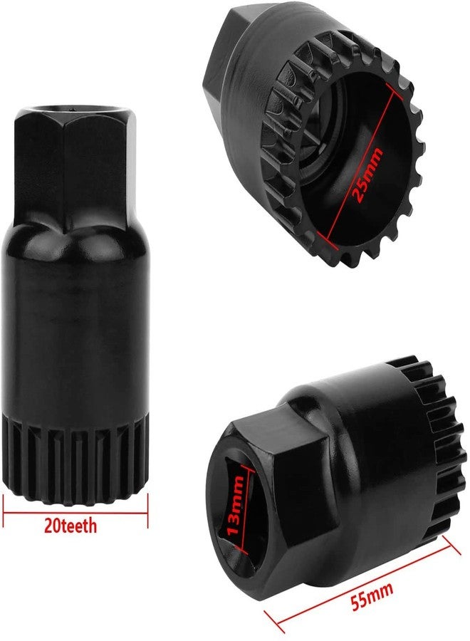 Oumers Bike Crank Extractor and Bottom Bracket Remover with 16mm Spanner Wrench, Bicycle Removal Tool Puller Tool-Bike Crank Arm Remover Spanner Repair Tools Kit - Image 3
