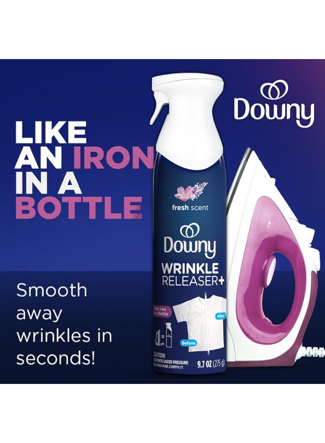 داوني بخاخ داوني لإزالة التجاعيد 9.7 أونصة سائلة (عبوتان) | معطر للأقمشة، مزيل للروائح، ومزيل للشحنات الساكنة | مساعد في كي الملابس | رائحة منعشة - Image 2