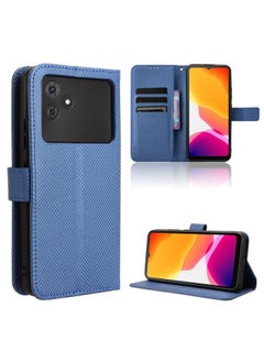 Case Cover For Cubot Note 21 Diamond Texture Leather Phone Case Blue