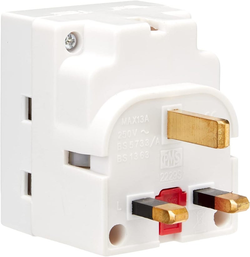 Status 3-Way Fused Adaptor with Individually Switched Protected Surge - White - Image 3