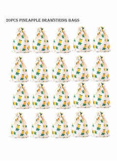 SYOSI Pineapple Gift Treat Bags Drawstring Gift Bag Pineapple Favor Bag for Wedding Bridal Shower Birthday Party Hawaiian, Summer Beach Tropical Party Decorations  - Image 2