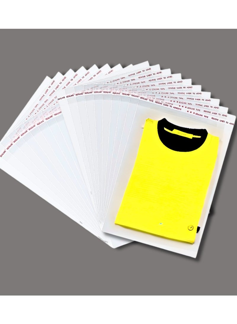 Nice Pack 9 X 13 inches 120 Count(approx) Resealable Plastic Cellophane Bags for Packaging A4 Paper, Clothes, Shoes, Cosmetics and Gift Items  - Image 1