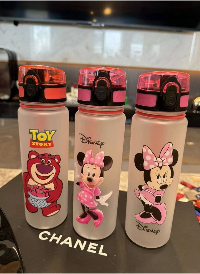 Generic - The water and juice bottle has distinctive and different shapes with a tightly closed lid and shalimo, excellent shock-resistant material, free of Bisphenol A. - Image 1