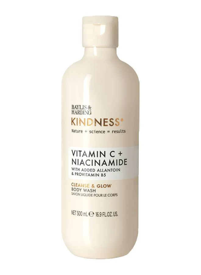 Baylis & Harding Baylis and Harding Kindness+ Vitamin C and Niacinamide Cleanse and Glow Luxury Body Wash 500ml