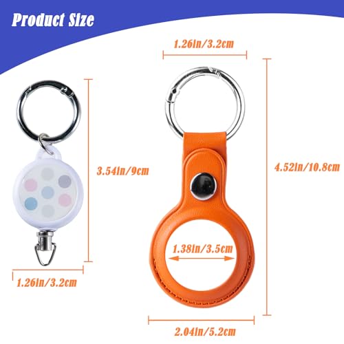 JFGLORIX 2Pcs Retractable Princess Cruise Medallion Holder Accessories,Tag Compatible with Princess Cruise Medallion,Retractable Keychain Badge Holder with Key Ring - Image 2