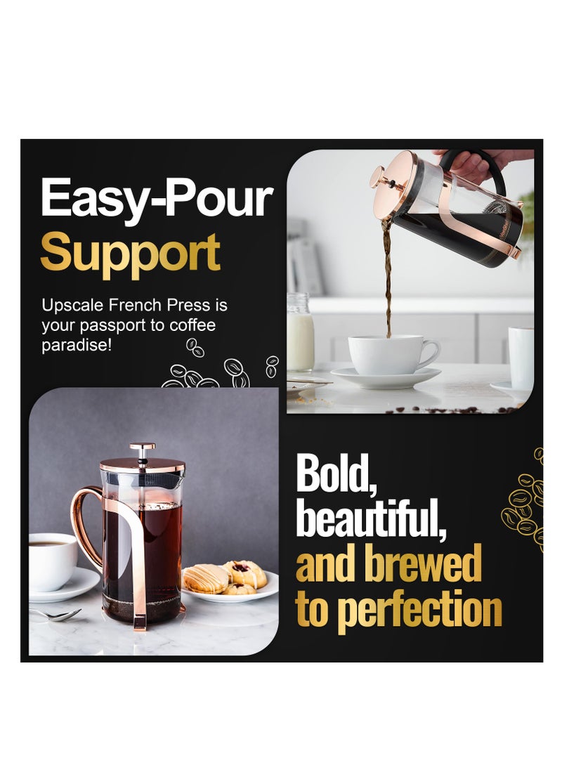 UPSCALE Large 350ml Coffee French Press Plunger Brewer Pot  - Image 4