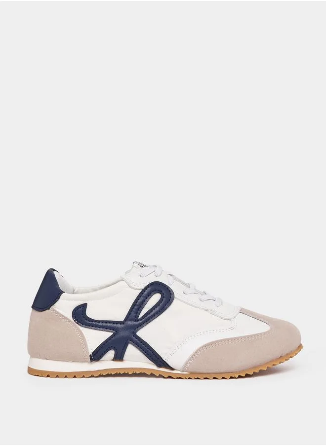 Styli Contrast Panel Low Top Sneakers