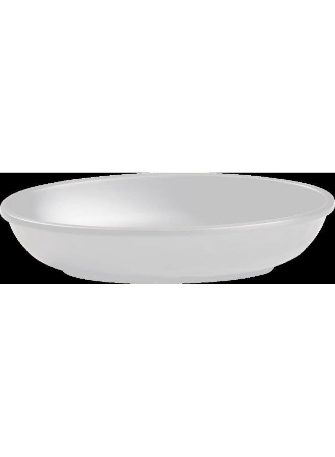 Servewell Melamine Horeca White Matte Oval Dish 8.5"