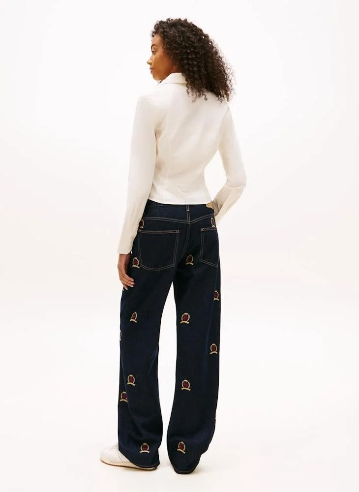 TOMMY JEANS Logo Long Sleeve Baby Fit Shirt