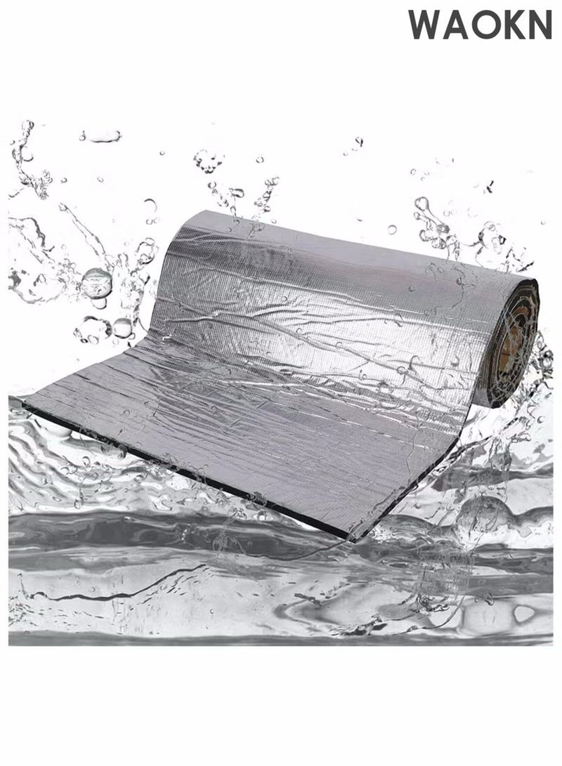 دبليو أيه أو كي أن ورق الألومنيوم وسادة العزل الصوتي للسيارة ، وسادة العزل الصوتي للسيارة ، وسادة العزل الحراري رغوة وسادة اللاصقة الذاتية ، وسادة العزل الصوتي للتحكم في الضوضاء ، وسادة العزل الصوتي للعزل الحراري ، مع دعم اللاصق اللاصق الذاتي ، مقاومة للحريق ، مقاومة للرطوبة والماء. - Image 2