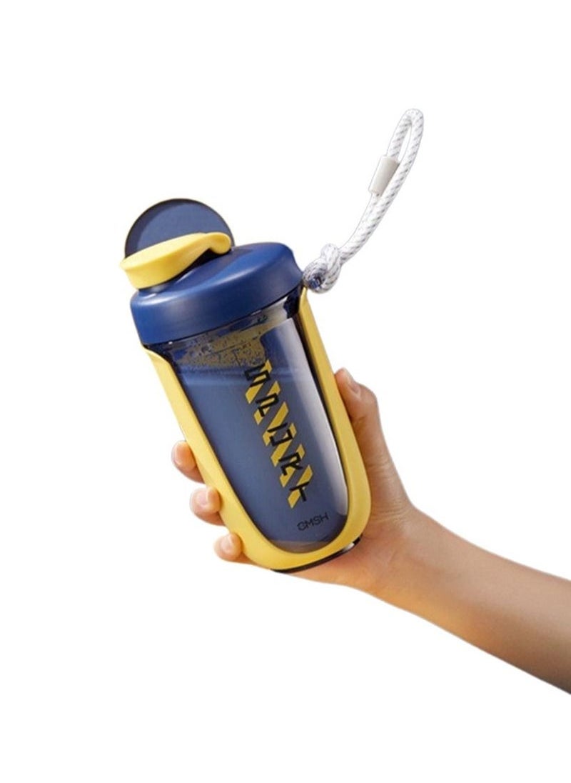 Captaintech Shaker Bottle Perfect for Protein Shakes and Pre Workout Shaking Cup Protein Powder Milkshake Cup Sports Fitness Water Cup Mixes Protein Shaker Bottle（Yellow）  - Image 1