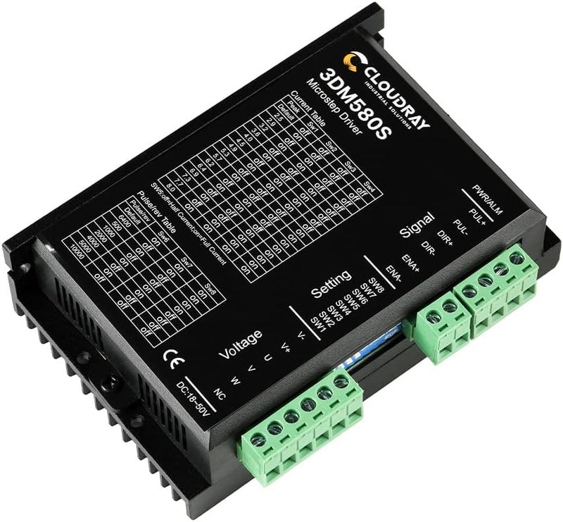 Cloudray 3-Phase Stepper Motor Driver 3DM580S 1.0-8.0A 18-50VDC for CNC Nema 17, 23, 24 and 34 Stepper Motor - Image 1