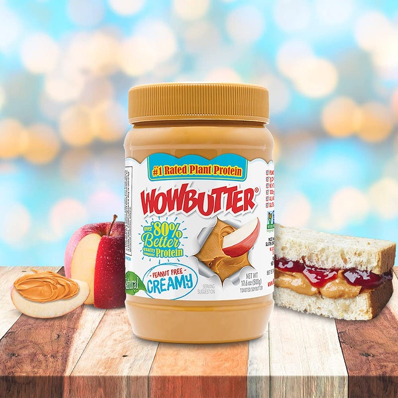 WOWBUTTER زبدة واو الطبيعية خالية من الفول السوداني كريمية 1.1 رطل - Image 4