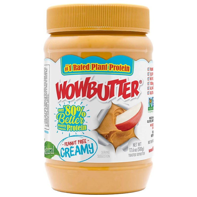 WOWBUTTER زبدة واو الطبيعية خالية من الفول السوداني كريمية 1.1 رطل - Image 1