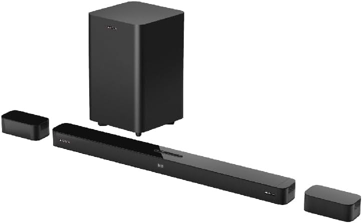 AZTECH 5.1CH Soundbar with Wired Subwoofer 230W Bluetooth 5.3 Home Theater System Game Mode with HDMI ARC, Optical, AUX, USB, DSP, 3EQ Modes & Remote Deep Bass Surround Soundbar TV Speaker الإصدار الإماراتي - Image 1