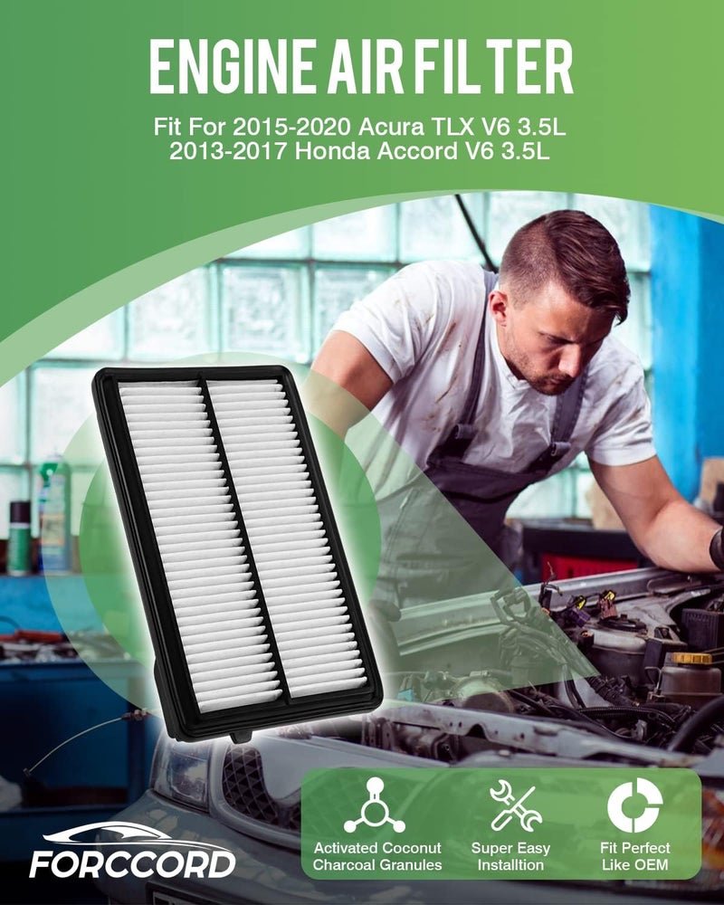 Forccord Engine Air Filter for Honda Accord and Acura TLX - Image 2